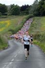 Soon after the start of the Tynedale 10k Road Race.